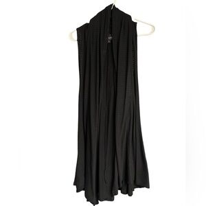 Athleta drapey vest, long black cozy women’s ladies large